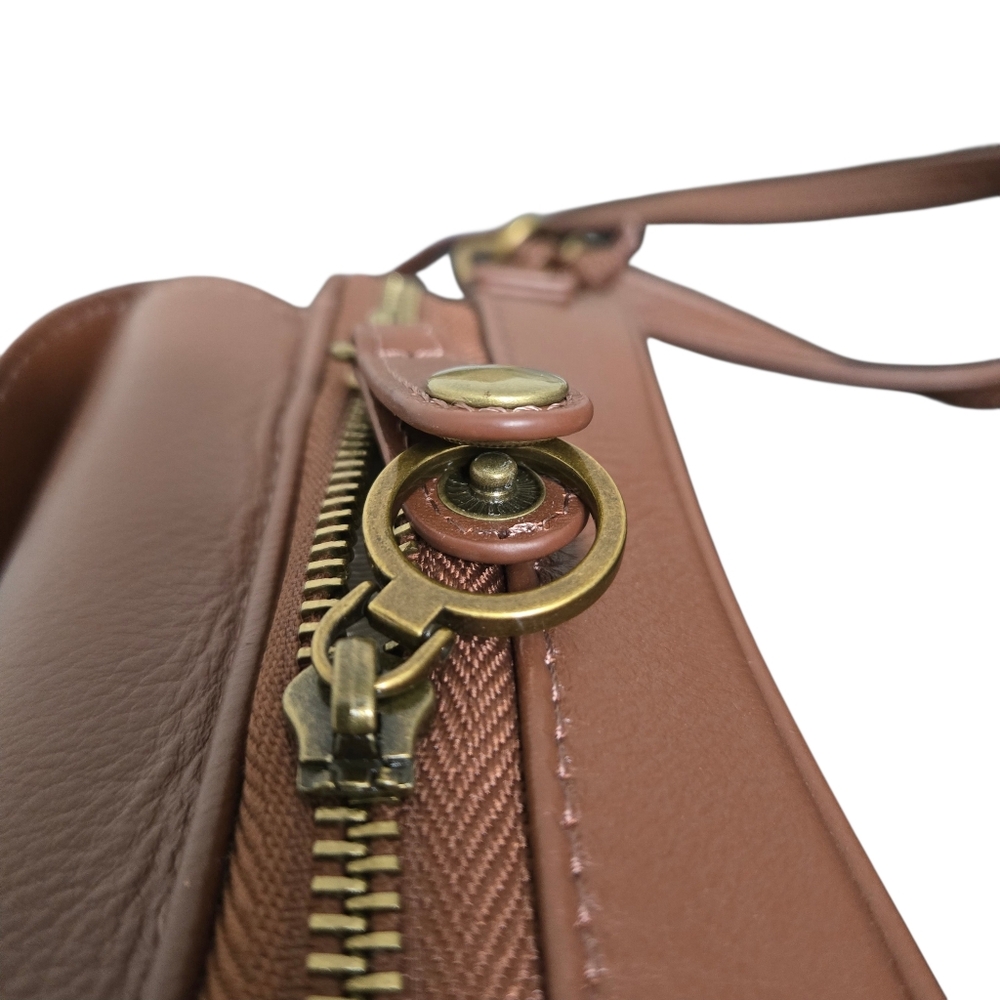 Minooy Aphrodite Crossbody Bag 1.5L Brown Chic Portable Everyday Phone Purse - Picture 7 of 12